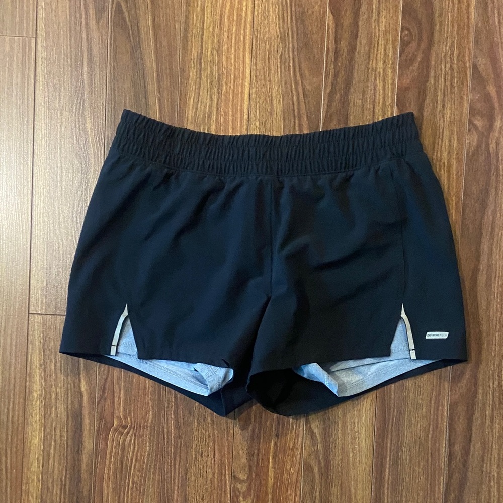 Athletic Works Women's Black Shorts with Gray Trim